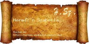 Hermán Szabella névjegykártya